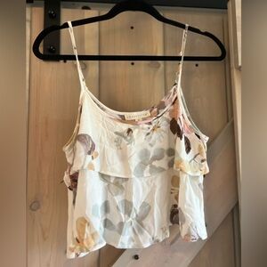 NWOT Lovestitch Floral Ruffle Cami